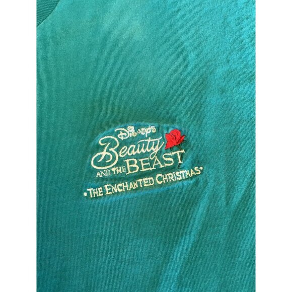Vintage Beauty and the Beast The Enchanted Christmas XL T-Shirt - Picture 6 of 11